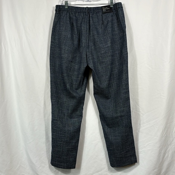 Tommy Hilfiger Houndstooth Blue Berkshire Ankle Trouser Dress Pants | Size Large - Picture 2 of 9